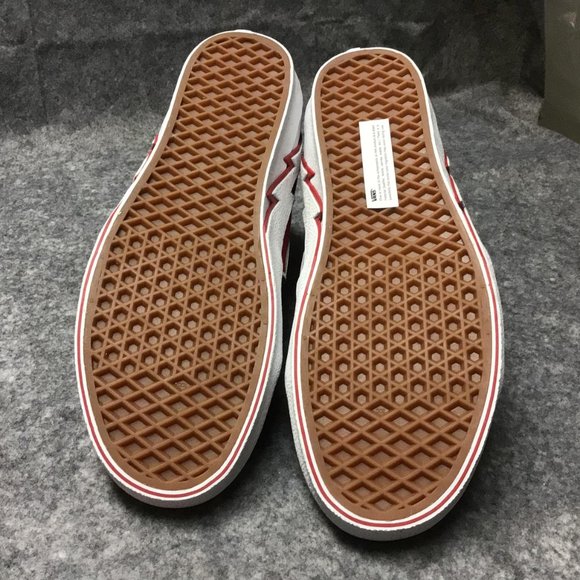 NEW Mens VANS Sk8-Hi BOLT US Size 10 Suede Canvas Black / Red - VN0A5JIV458 RARE - Picture 7 of 7